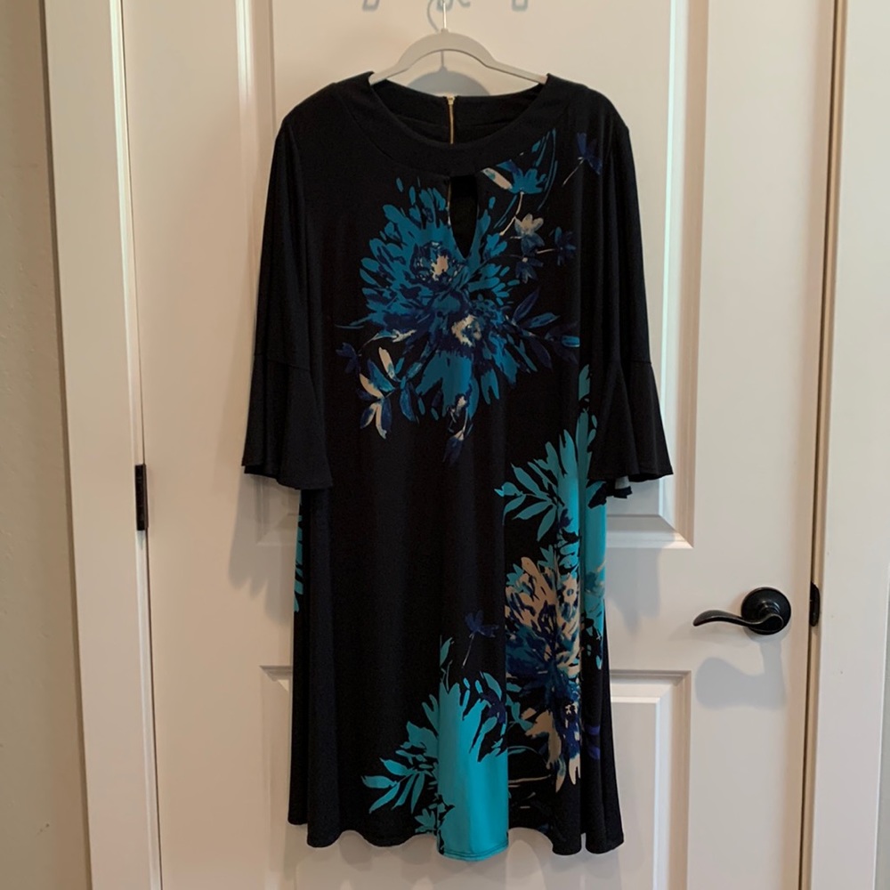 Floral/Black Dress